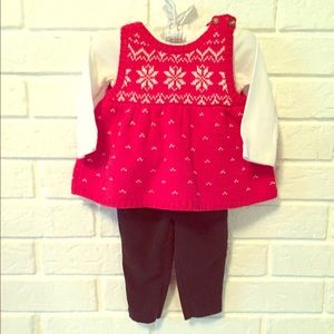Carter’s- Baby Girl Fair Isle Jumper Set